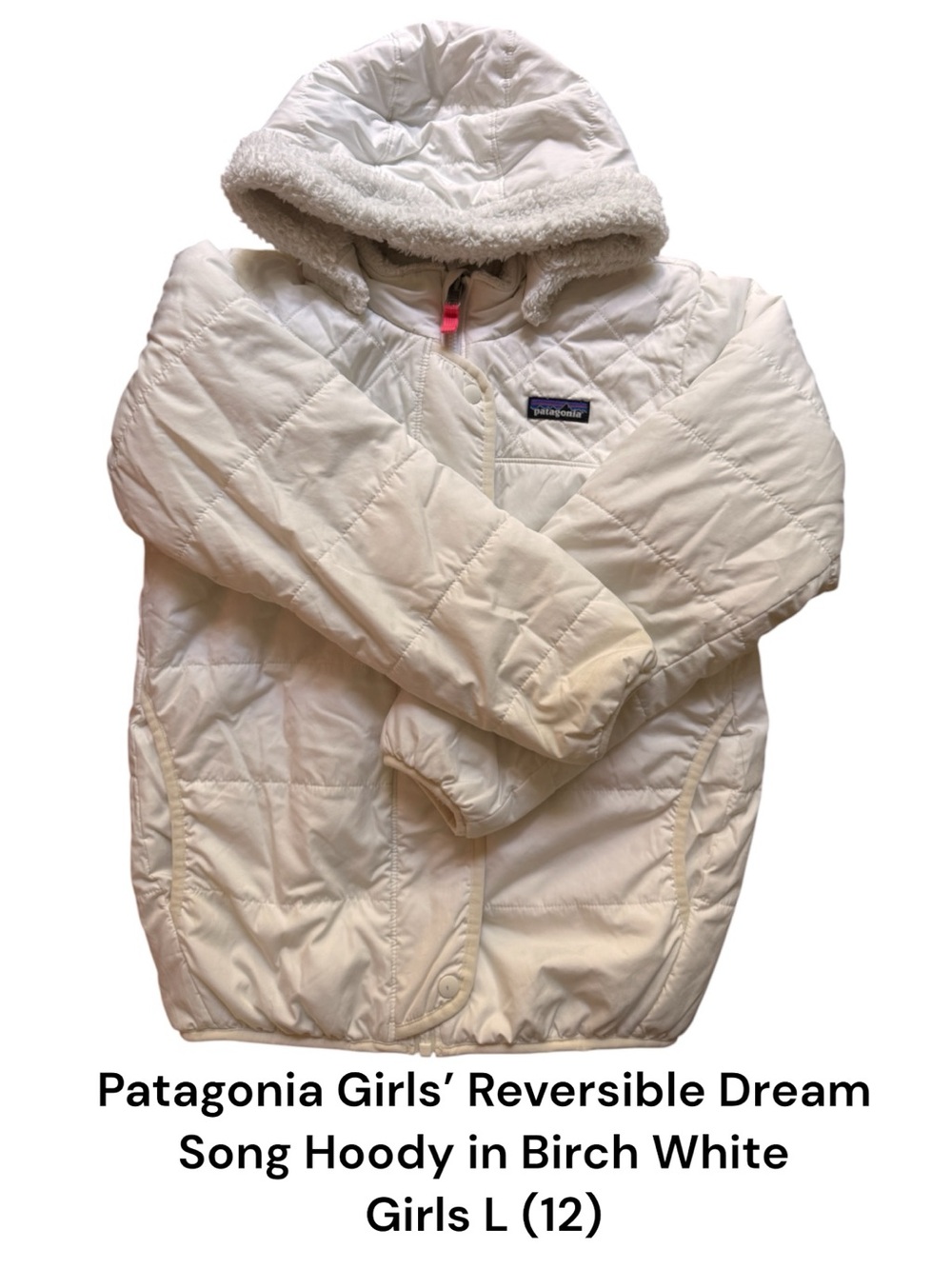 Patagonia Girls’ Dream Song Hoody Jacket in Birch White - Girls L (12)